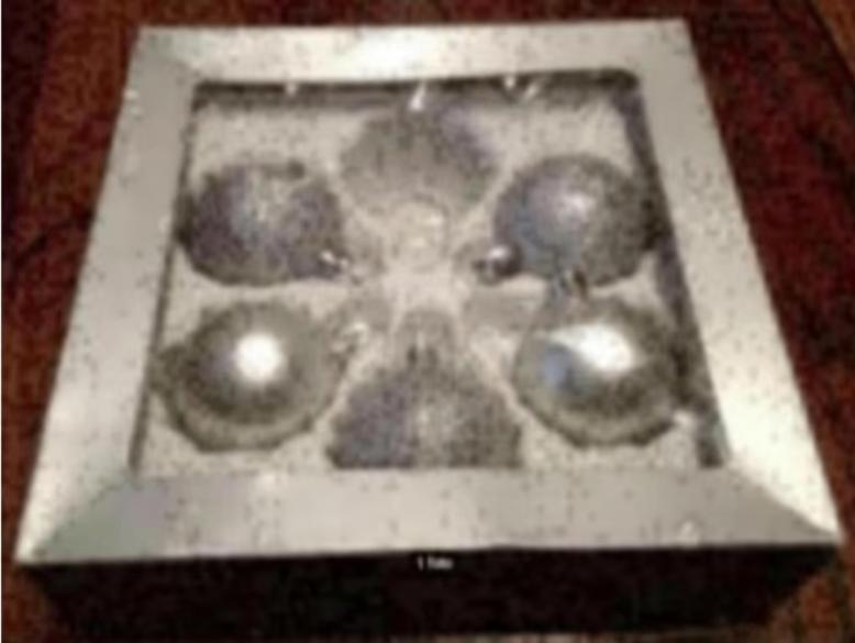 Zilverkleurige kerstballen, mat en met glitters; 5 stuks, Ophalen of Verzenden, Zo goed als nieuw