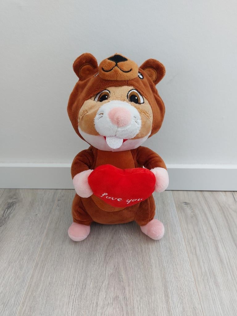 Knuffel hamster AH Albert Heijn love you beer valentijn L291, Ophalen of Verzenden