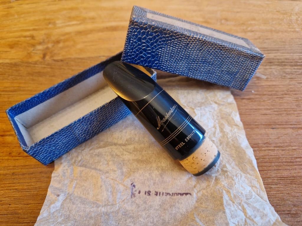 Vintage Mondstuk Klarinet S1 Mastertone steel ebonite nr3, Ophalen of Verzenden, Hout