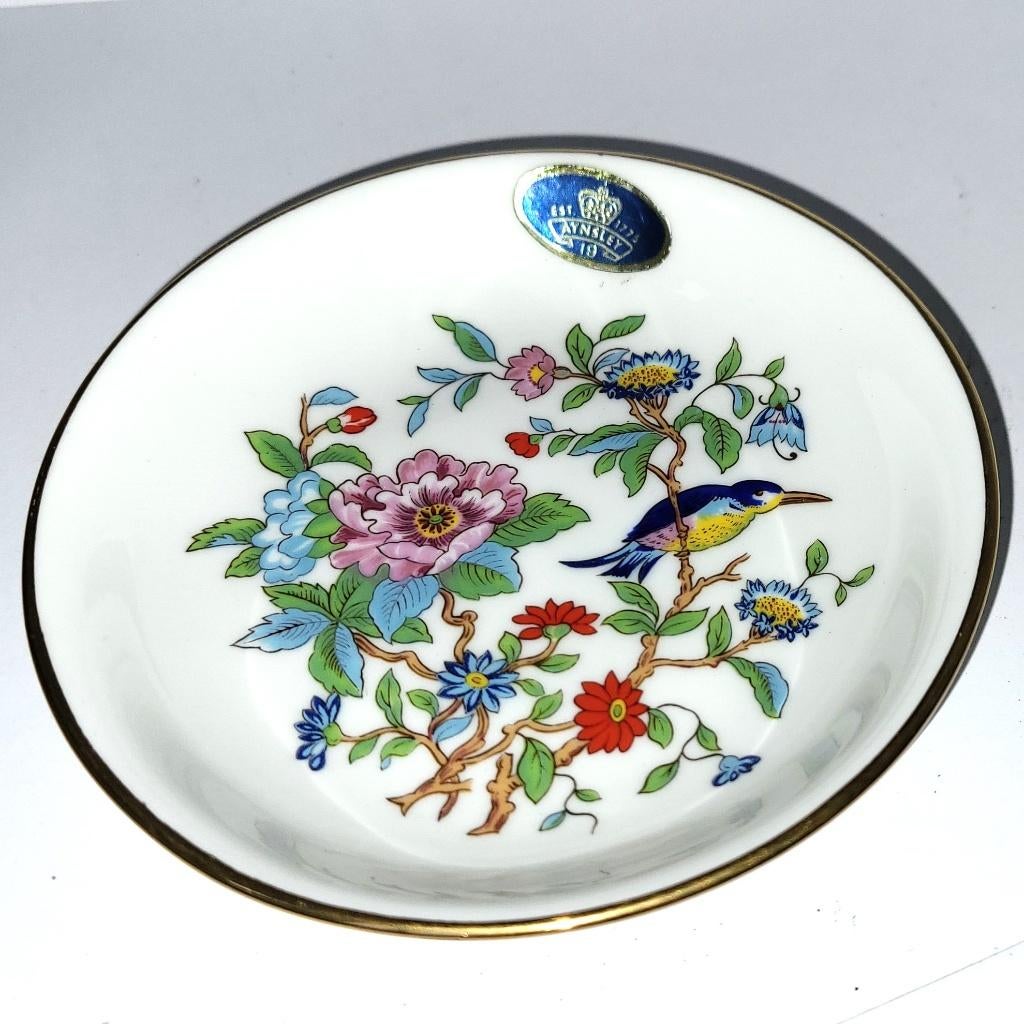 Engelse Bone China Schotel Aynsley Pembroke Vintage Kleine K, Ophalen of Verzenden