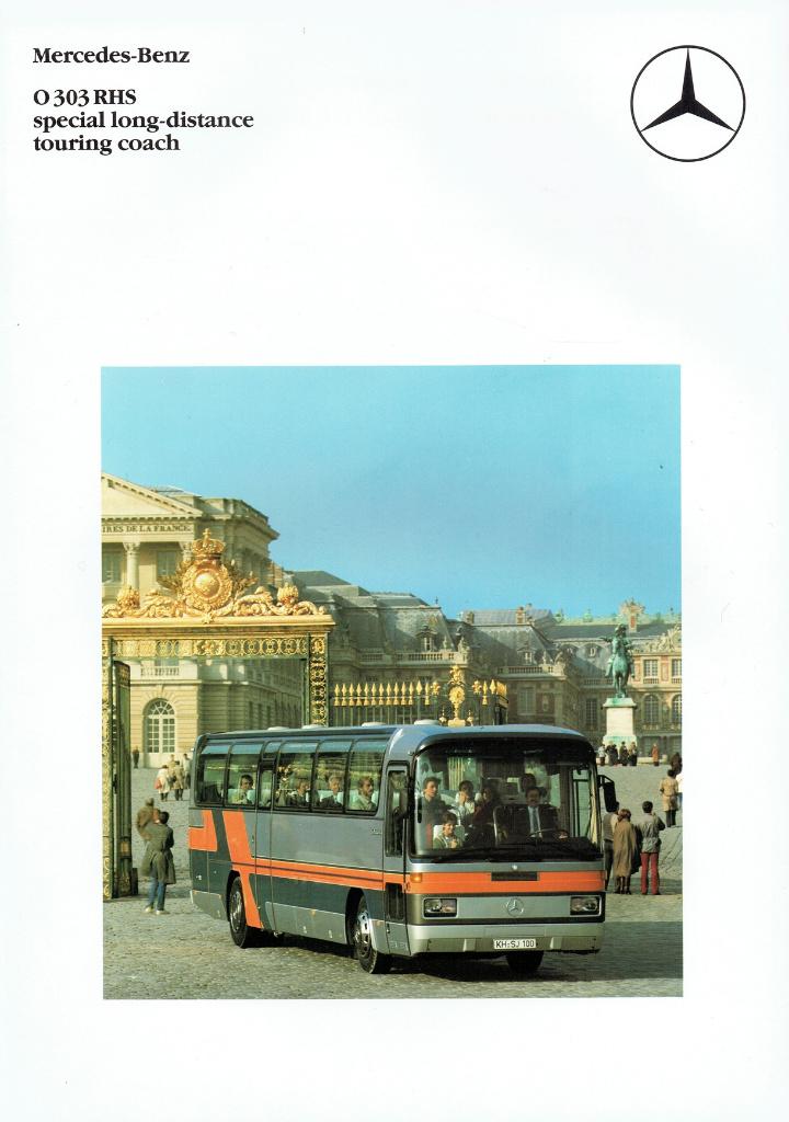 Folder Mercedes-Benz O 303 RHS (touringcar - 1983), Ophalen of Verzenden, Gelezen, Mercedes