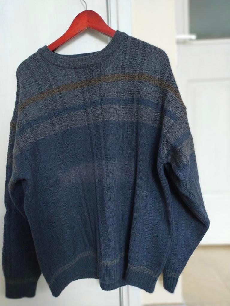 VINTAGE WOLLEN TRUI SCANDINAVISCH WOLEN 80 90 BOHO HIPPIE, Ophalen of Verzenden, Zo goed als nieuw, Maat 52/54 (L), Vintage