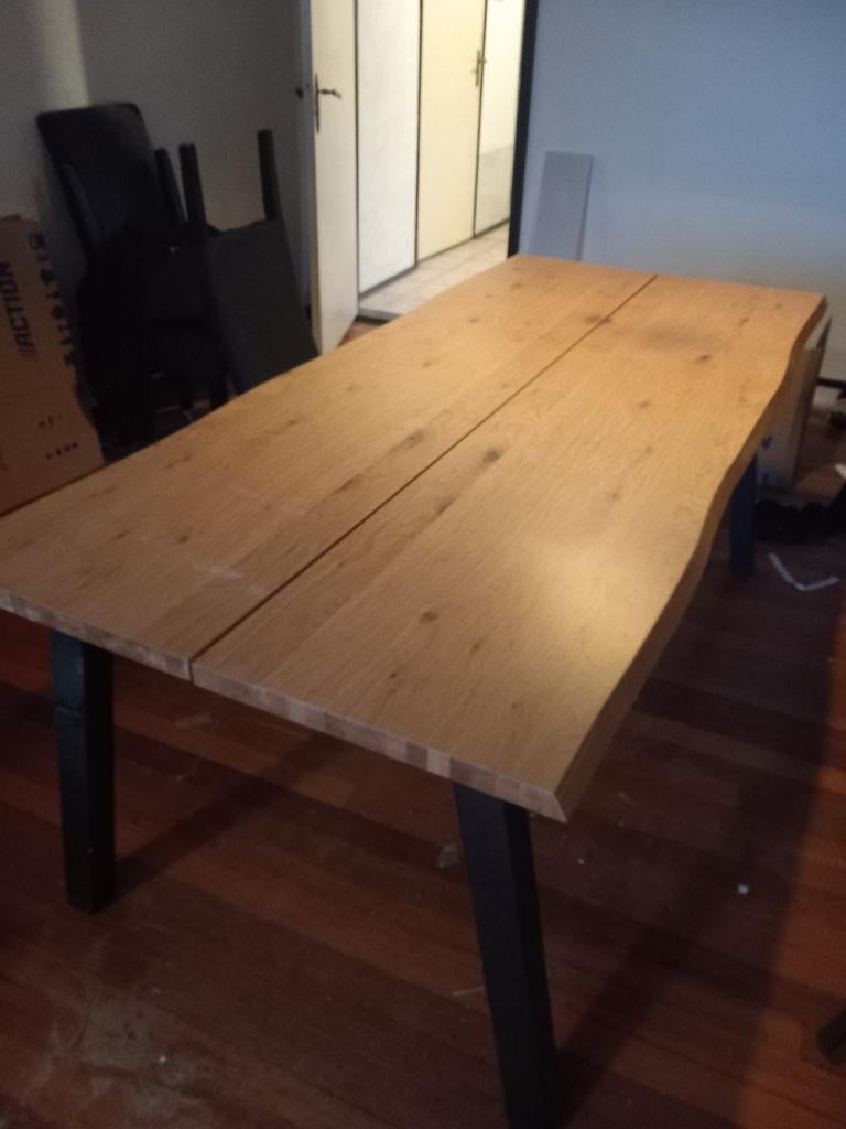 Royale charmante eettafel met 6 stoelen, Ophalen, Rechthoekig, 200 cm of meer, 50 tot 100 cm