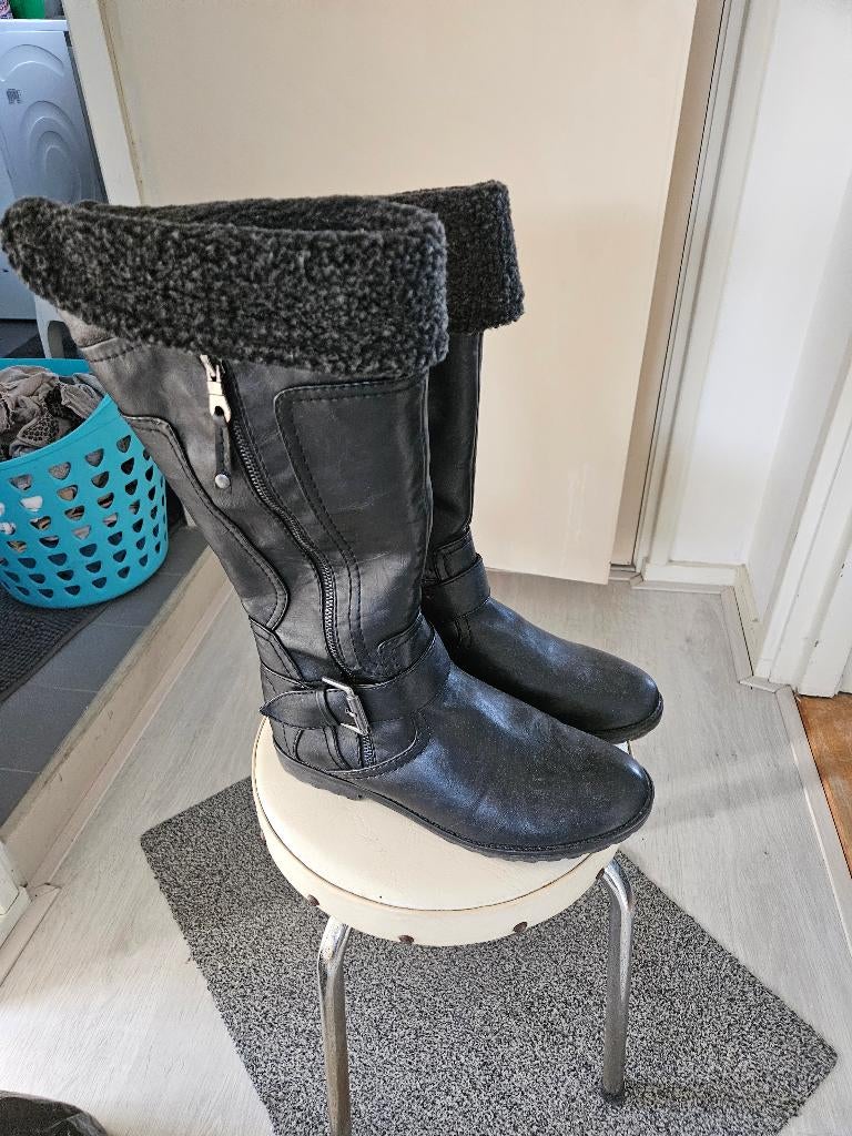 Sportieve Hoge laarzen 41nieuw, Kleding | Dames, Schoenen, Hoge laarzen, Verzenden, Zwart, Nieuw