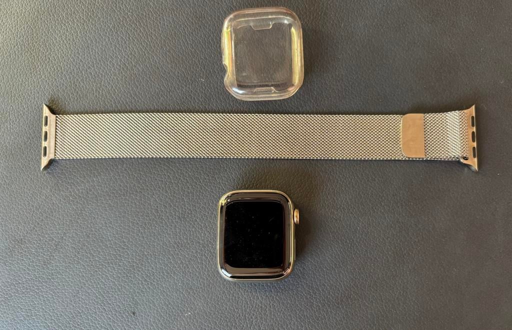 Apple Watch Series 9 41mm Goud + Cellular, Ophalen, Hartslag, IOS, Zo goed als nieuw