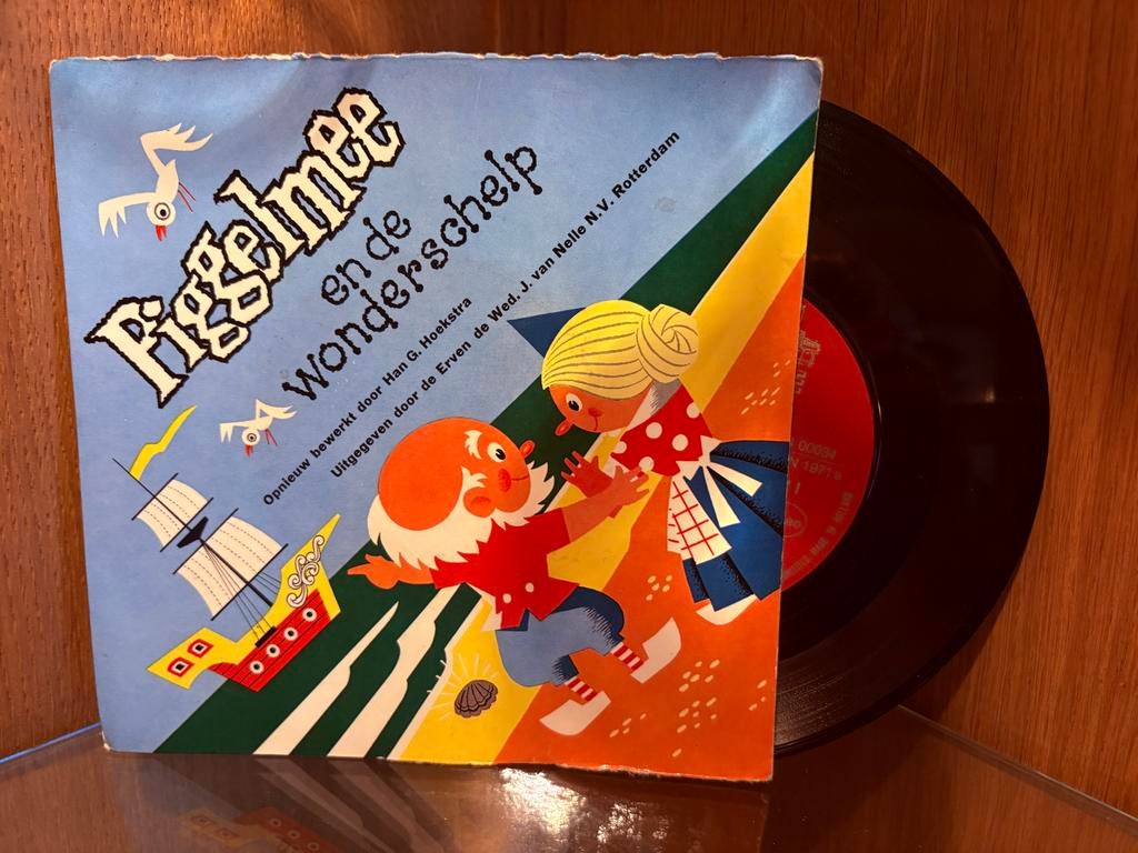 Piggelmee en de wonderschelp - Vinyl Plaat single, Cd's en Dvd's, Ophalen of Verzenden, Gebruikt, 12 inch