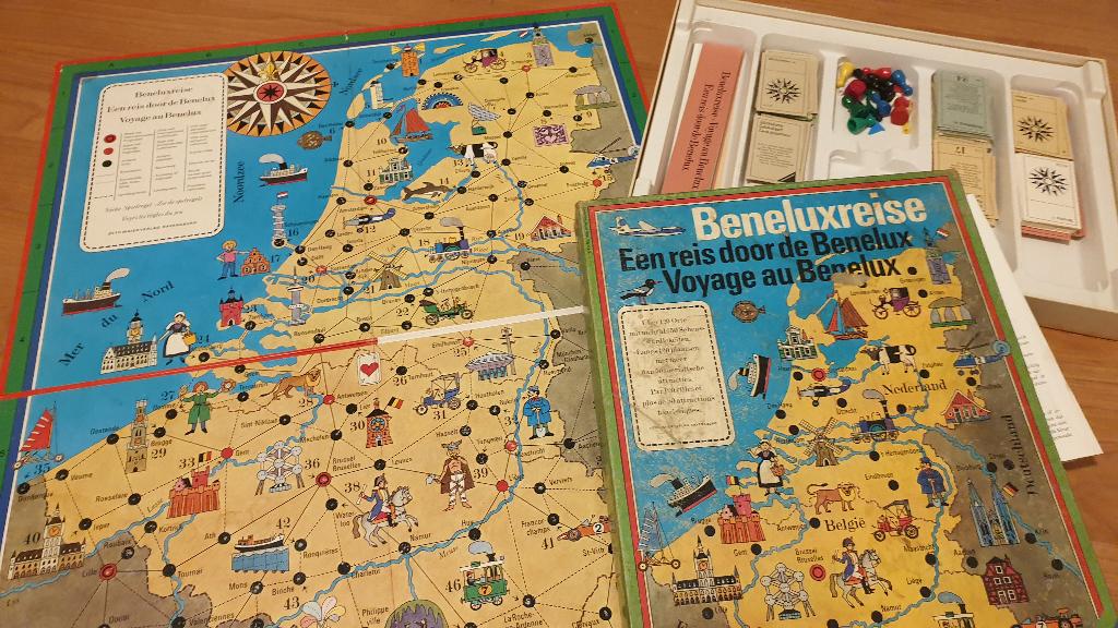 Stapel Oude Bordspellen, Ophalen of Verzenden, Gebruikt