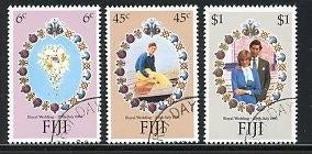Fiji- 1981- serie = motief Lady Diana, Ophalen of Verzenden, Gestempeld