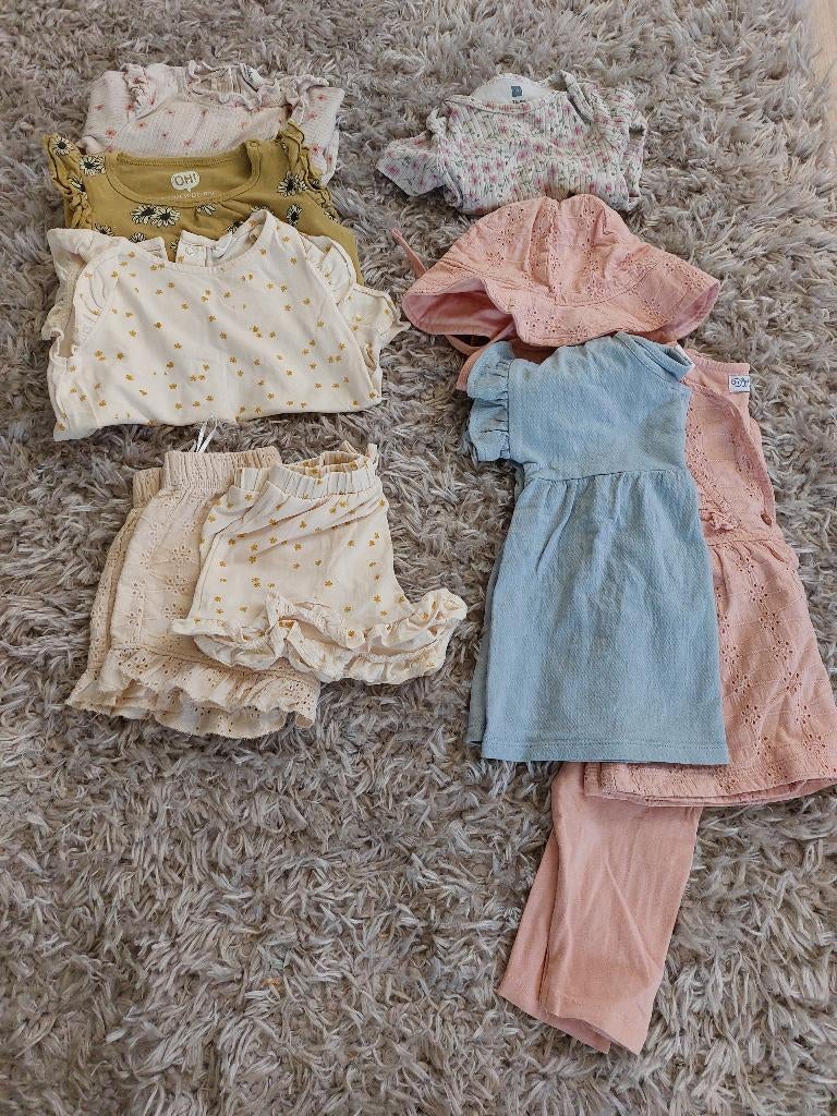 Babykleding meisje zomer/lente maat 74, Meisje, Jurkje of Rokje, Dirkje, Ophalen of Verzenden
