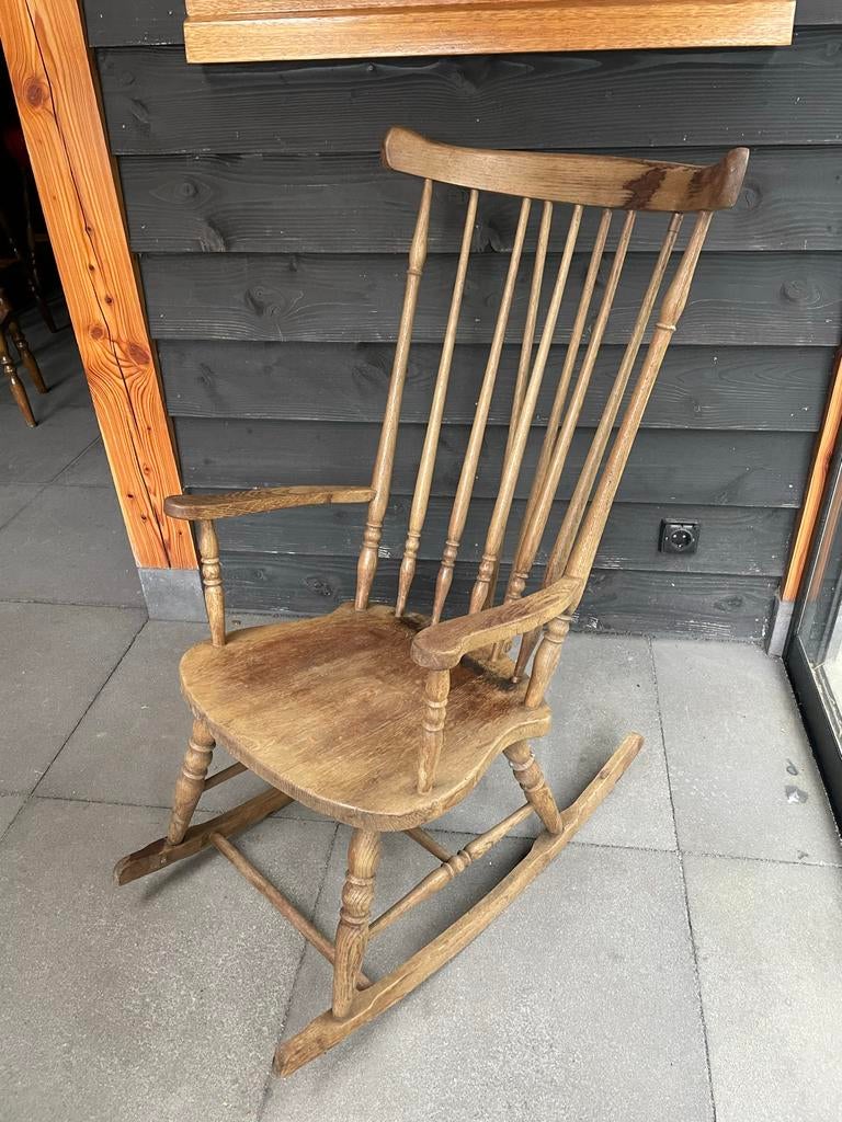 Eiken Houten Schommelstoel - Zeer Degelijk, Ophalen