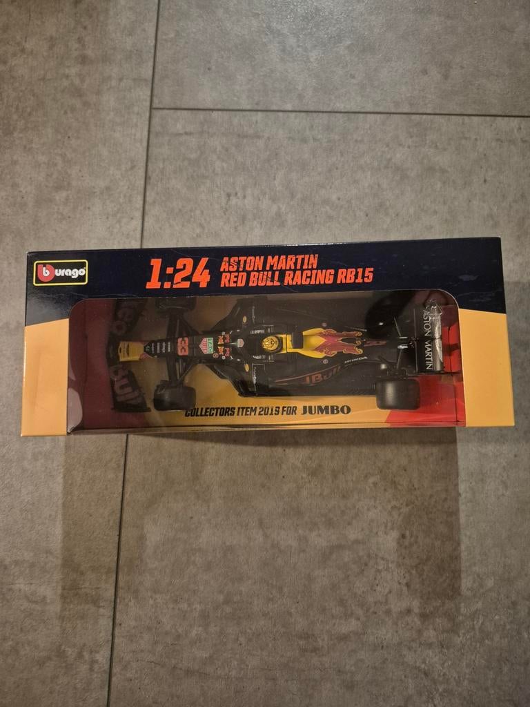 Burago 1:24 Aston Martin Red Bull Racing RB15 Jumbo, Ophalen of Verzenden