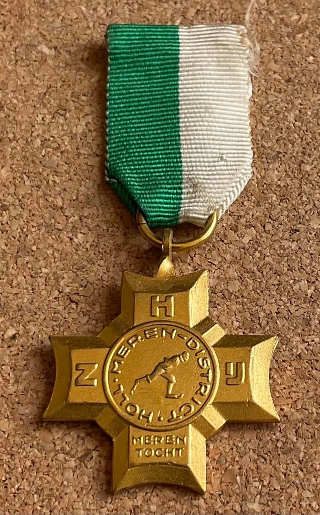 Medaille schaatsen - Z. H. IJ. Holl. Meren District, Ophalen of Verzenden, Overige materialen, Nederland