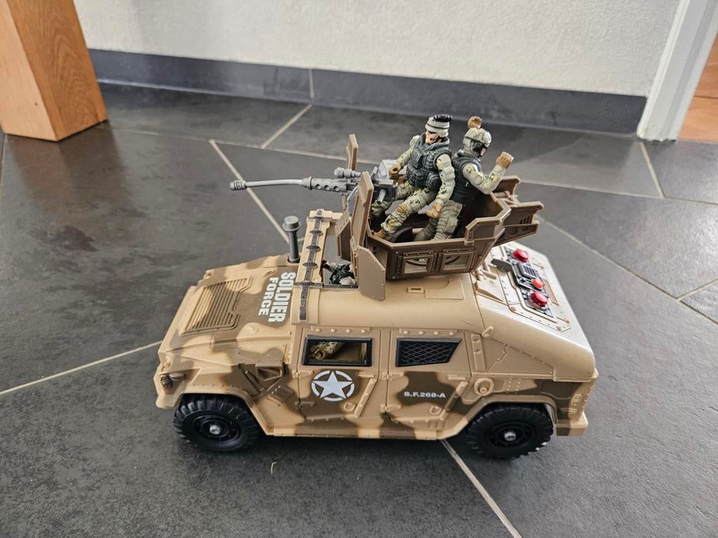 Soldier Force legervoertuig met figuren, Ophalen of Verzenden, Gebruikt