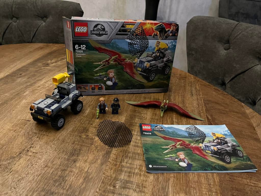 Lego 75926 Jurassic World Pteranodon Chase, Ophalen, Zo goed als nieuw, Complete set, Lego