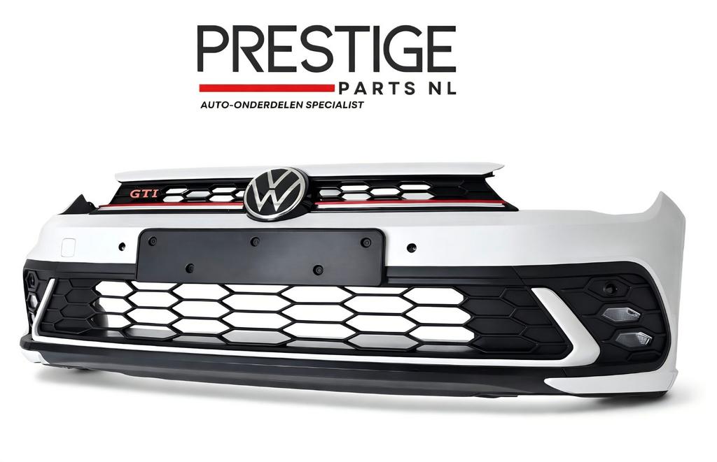Voorbumper VW Polo 2G Facelift GTI 4xPDC Bumper bj.2022-2025, Gebruikt, -, Voor, Ophalen of Verzenden