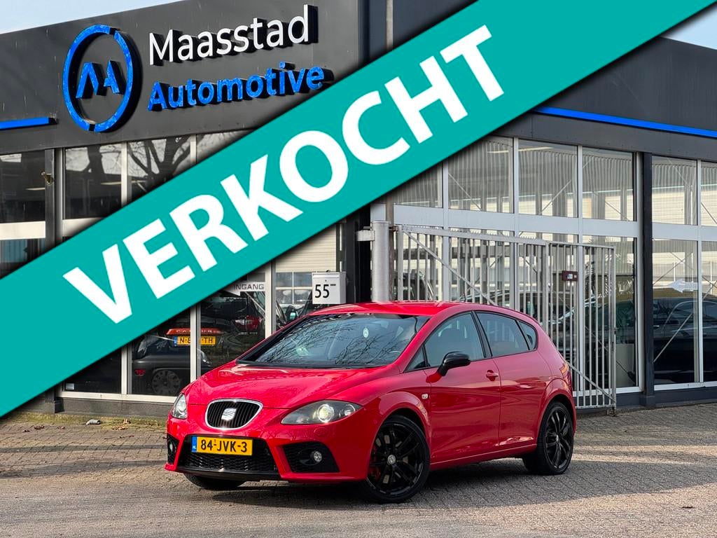 Seat Leon 2.0 TFSI FR CUPRA 2E EIG 241PK KUIPSTOELEN TREKHAA, Voorwielaandrijving, Stof, Gebruikt, 1984 cc