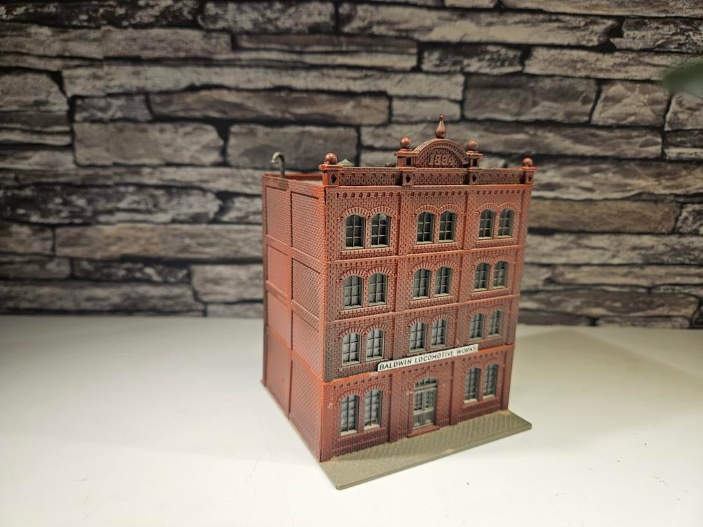 Fabrieksgebouw industrie N spoor modeltrein 1:160, Overige merken, Gebruikt, Gelijkstroom of Wisselstroom, Brug, Tunnel of Gebouw
