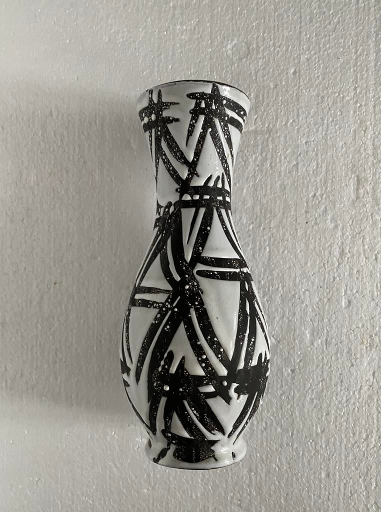 Carstens keramiek vaas , West Germany jaren 70, Ophalen of Verzenden, Huis en Inrichting