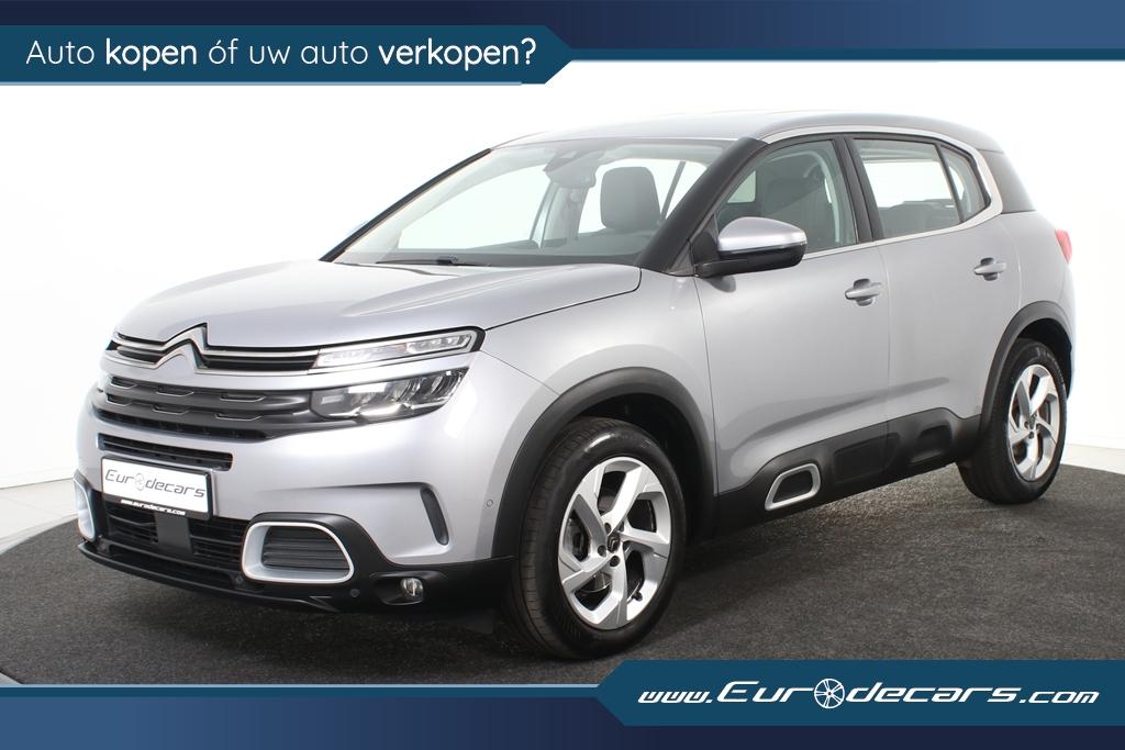 Citroën C5 Aircross 1.2 Feel *1ste Eigenaar*Leer*Navigatie*, Auto's, Citroën, 1350 kg, Gebruikt, Zwart, 1199 cc