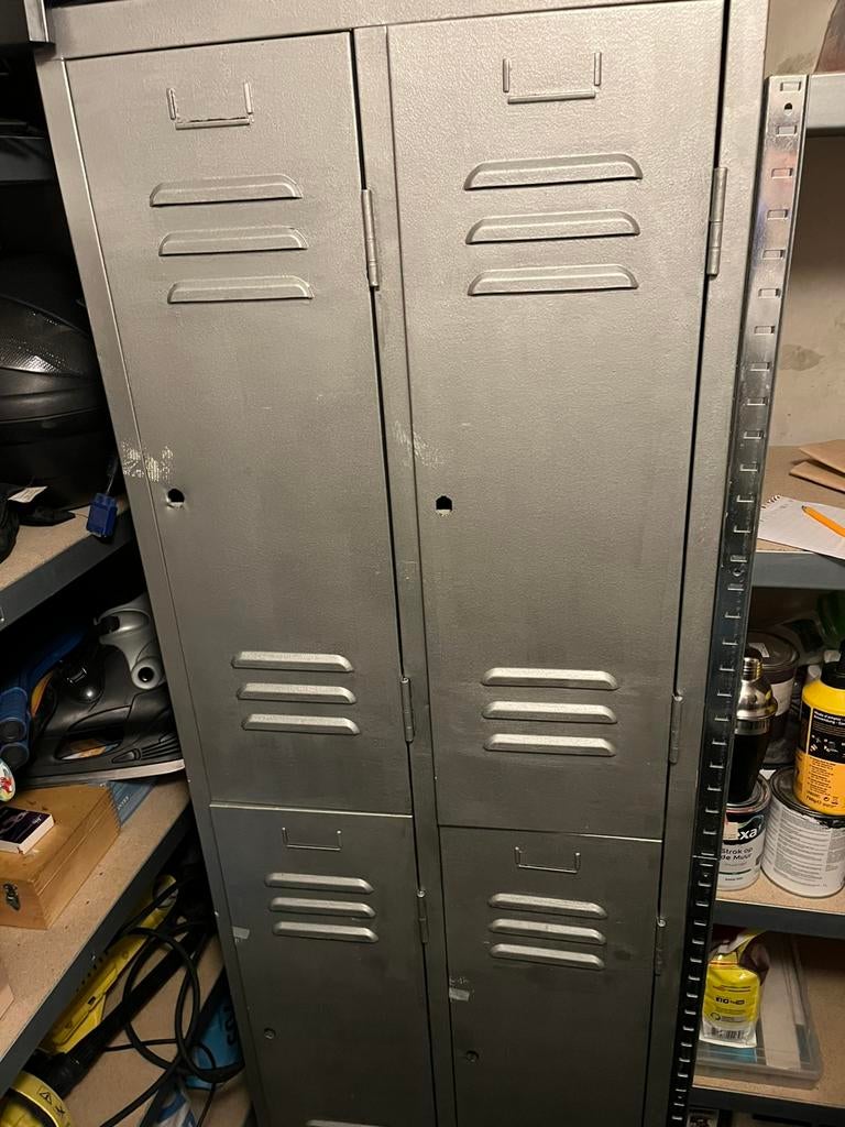 IJzeren lockerkast, Huis en Inrichting, Kasten | Lockerkasten, Ophalen, Gebruikt, Cool