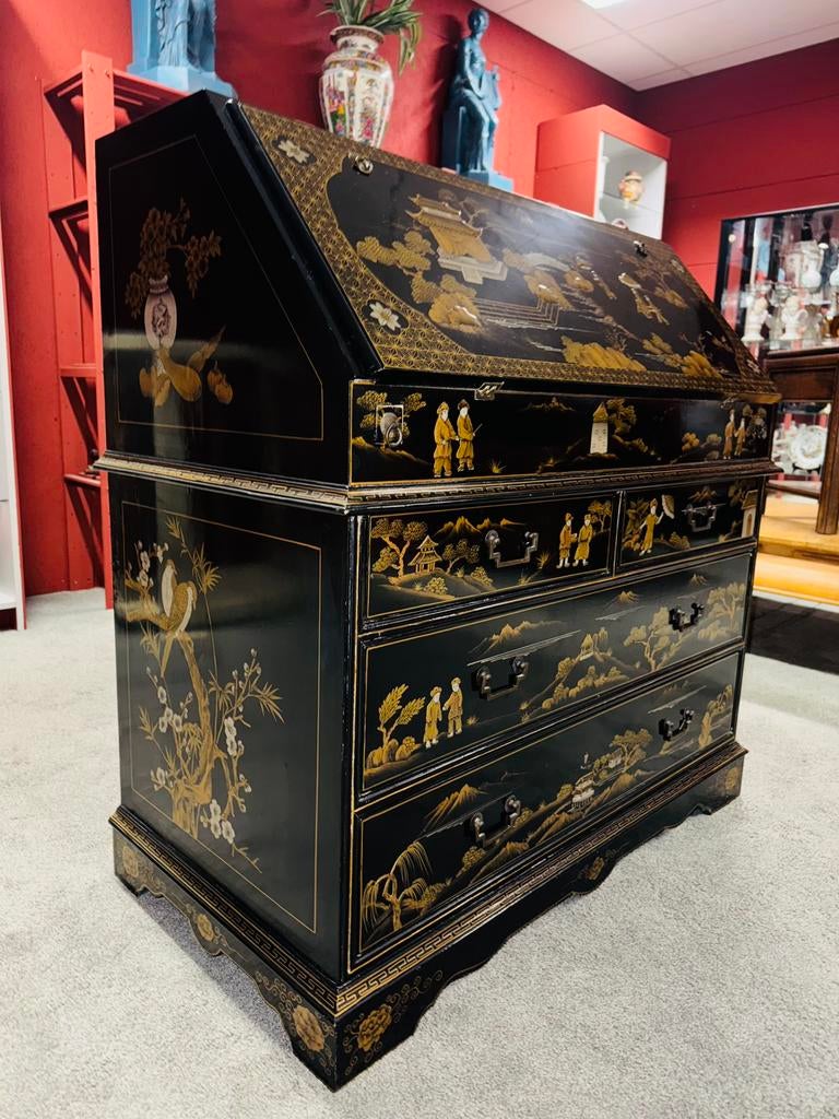 Prachtige Chineese Secretaire kast bureau meubel, Ophalen of Verzenden, A, A, A