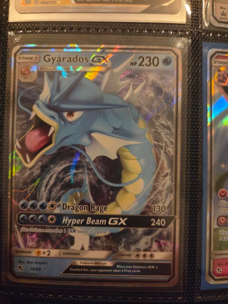 Pokémon kaart Gyarados GX 16/68, Hobby en Vrije tijd, Verzamelkaartspellen | Pokémon, Ophalen of Verzenden