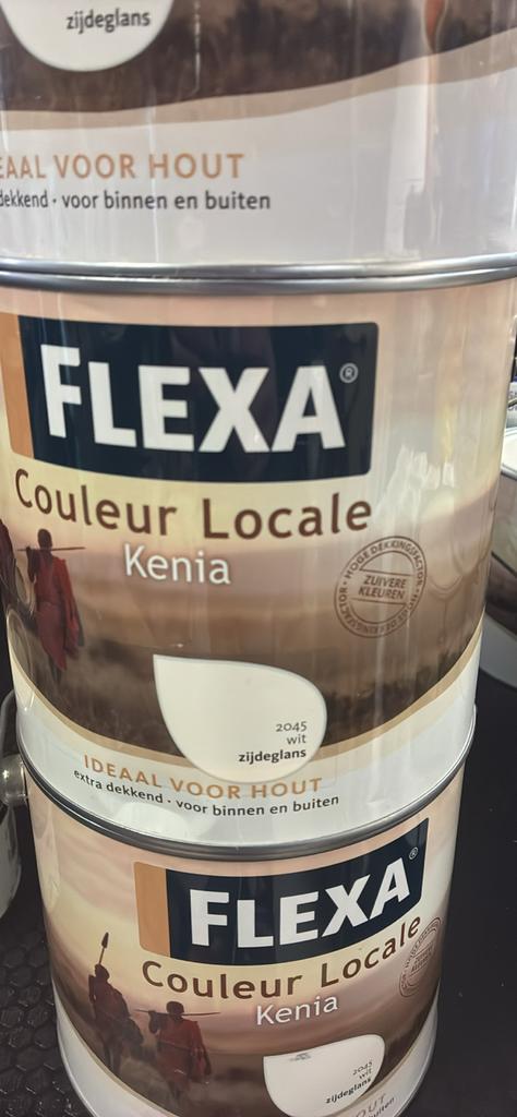 Flexa Couleur Locale Kenia Wit Zijdeglans Lak 2,5L, Ophalen of Verzenden, Nieuw, Waterverf