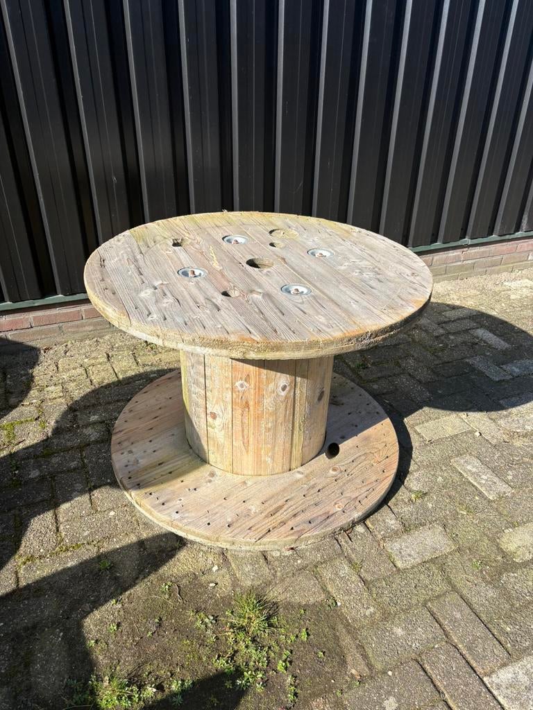 8 Haspels kan apart verkocht worden, Tuin en Terras, Tuintafels, Ophalen, Gebruikt, Rond, Hout