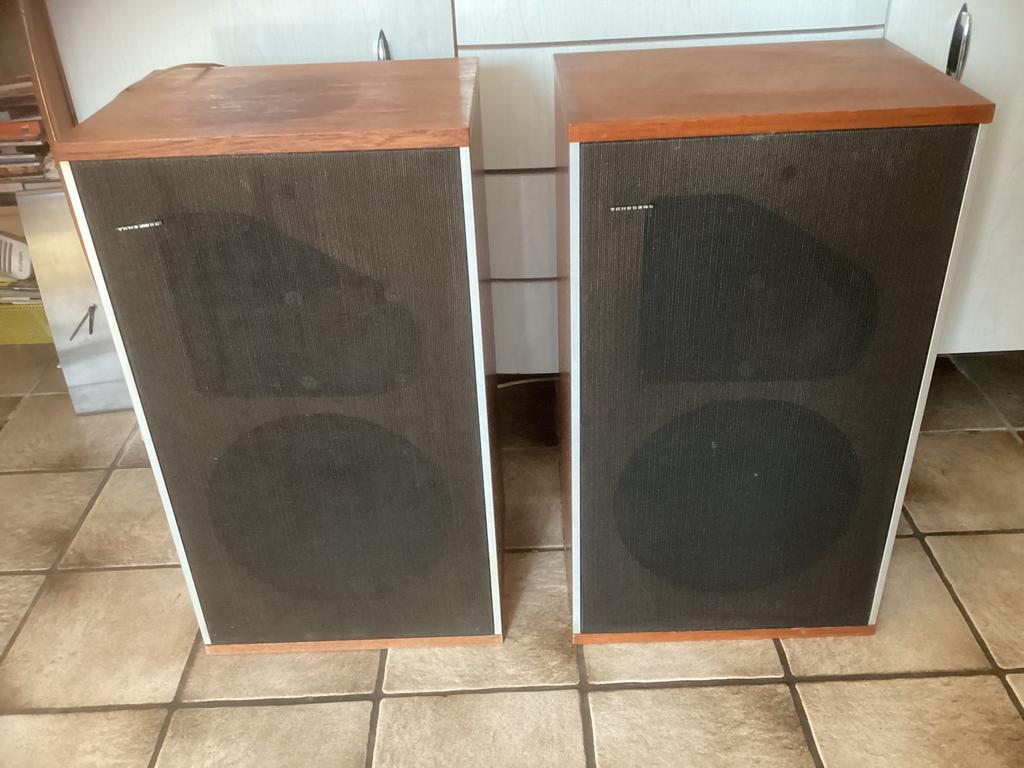 Tandberg TL 5020 speakers, Audio, Tv en Foto, Gebruikt, 120 watt of meer, Front, Rear of Stereo speakers, Ophalen