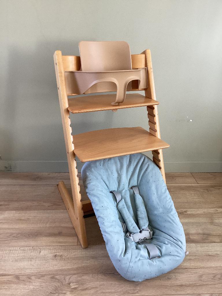 Stokke Tripp Trapp naturel compleet, Kinderen en Baby's, Ophalen, Zo goed als nieuw, Meegroeistoel