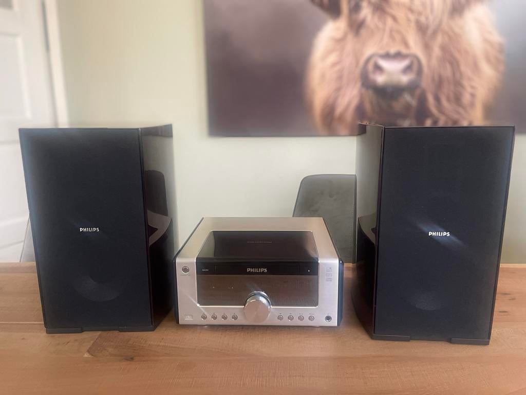 Philips microset MCM906 met MCD908 luidsprekers, Audio, Tv en Foto, Stereo-sets, Ophalen, Philips, Gebruikt, Microset