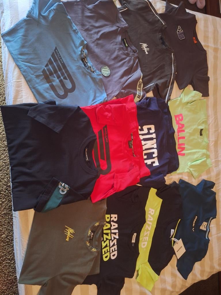 12 shirts maat 164. Zgan ballin malelions black bananas  etc, Kinderen en Baby's, Ophalen of Verzenden, Zo goed als nieuw, Jongen