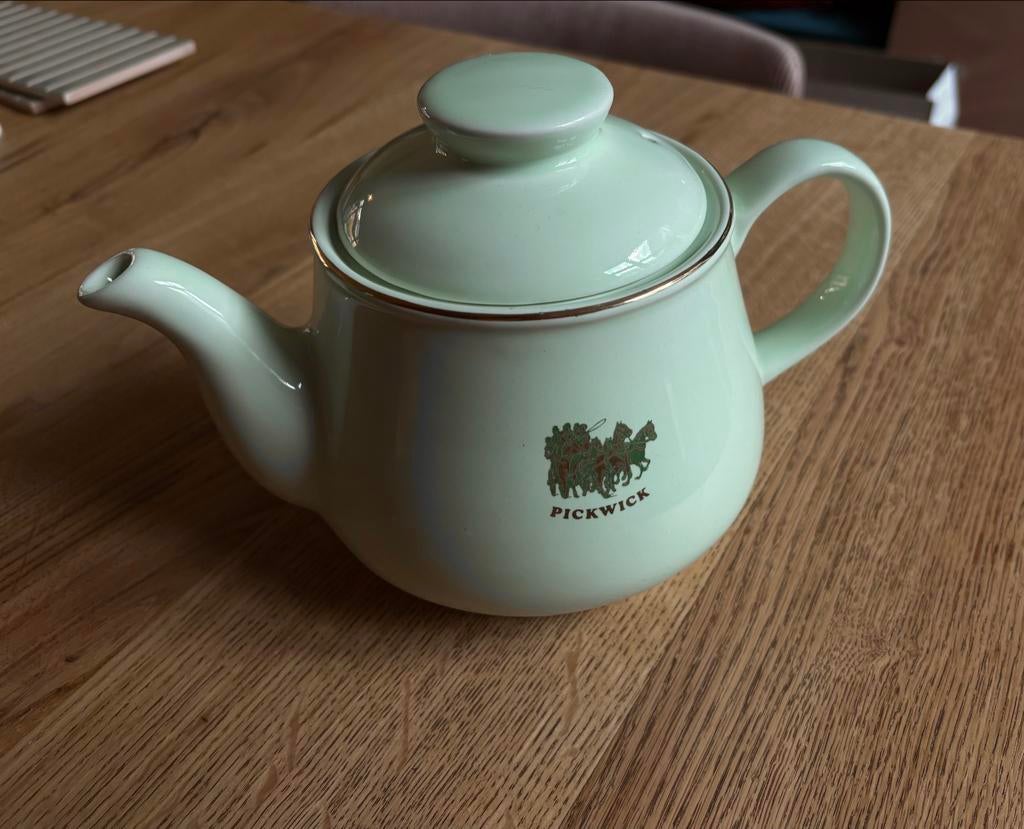 Pickwick Sadler England mintgroene theepot, Ophalen of Verzenden, Zo goed als nieuw