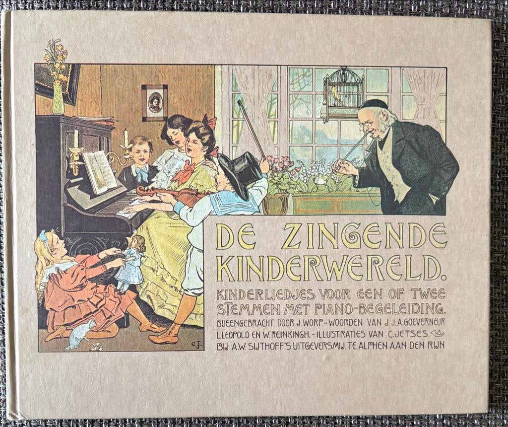 De Zingende Kinderwereld - Kinderliedjes met Pianobegeleidin, Muziek en Instrumenten, Bladmuziek, Gebruikt, Overige genres, Ophalen of Verzenden