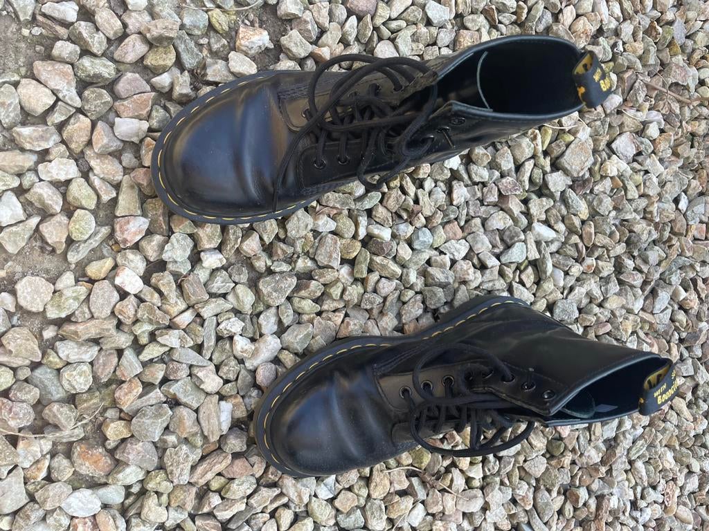 Dr. Martens 1460 Smooth Zwarte Leren Laarzen Maat 40, Ophalen of Verzenden, Gedragen, Zwart, Lage of Enkellaarzen