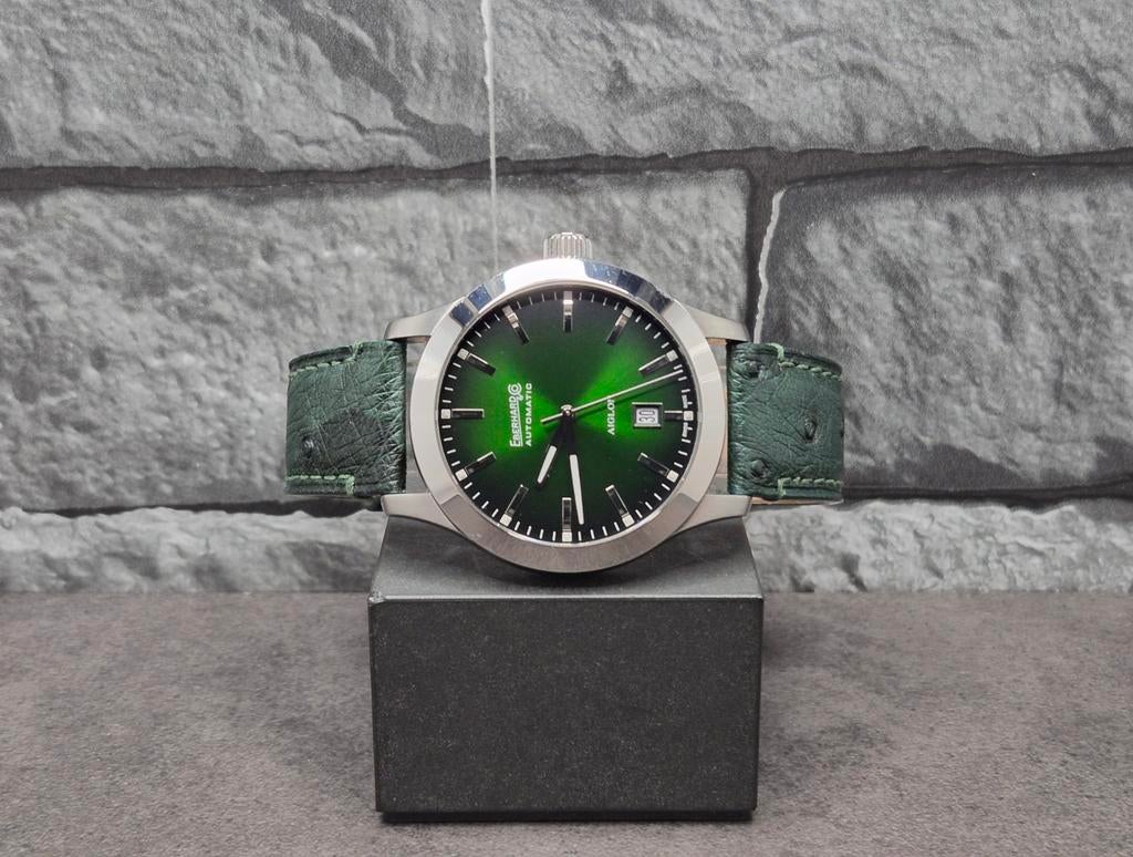 Eberhard & Co Aiglon Grande Taille 41mm, Full Set 2024, Overige merken, Leer, Staal, Polshorloge