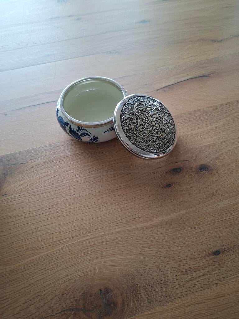 Delfts Holland doosje en vaasje, Ophalen of Verzenden