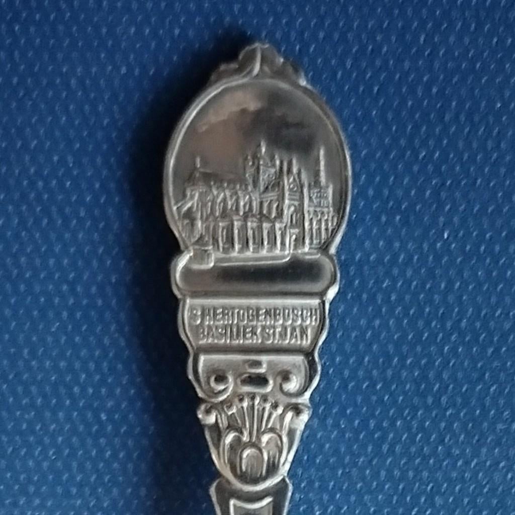verzilverd lepeltje Basiliek St. Jan 's Hertogenbosch Sola90, Ophalen of Verzenden