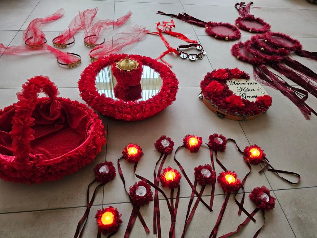 Complete Hennaset henna avond feest decoratie, Ophalen of Verzenden