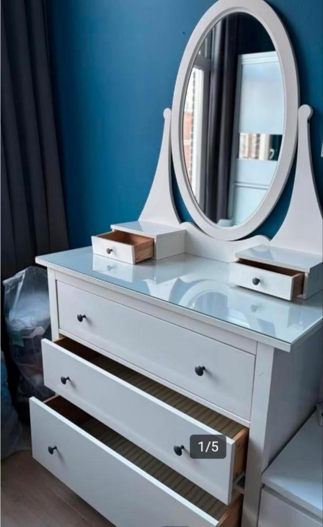 Hemnes kaptafel van IKEA, Ophalen, Gebruikt, 50 tot 100 cm, 150 tot 200 cm