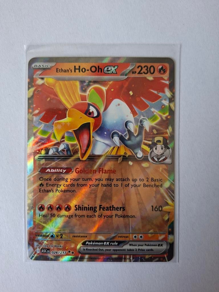 Ethan's Ho-Oh EX 026/217 Ascended heroes, Ophalen of Verzenden, Nieuw