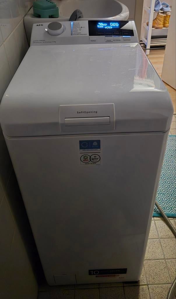 Z.G.A.N. AEG LTR6A60370 Bovenlader Wasmachine inhoud 7kg, Witgoed en Apparatuur, Wasmachines, Ophalen of Verzenden, 1200 tot 1600 toeren