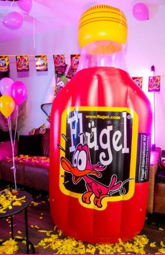 Flügel Fles OpblaasBaar (2 Meter), Ophalen of Verzenden