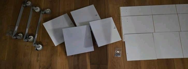 Kallax onderdelen, inzet, deurtjes, wielen, Ophalen of Verzenden, Gebruikt