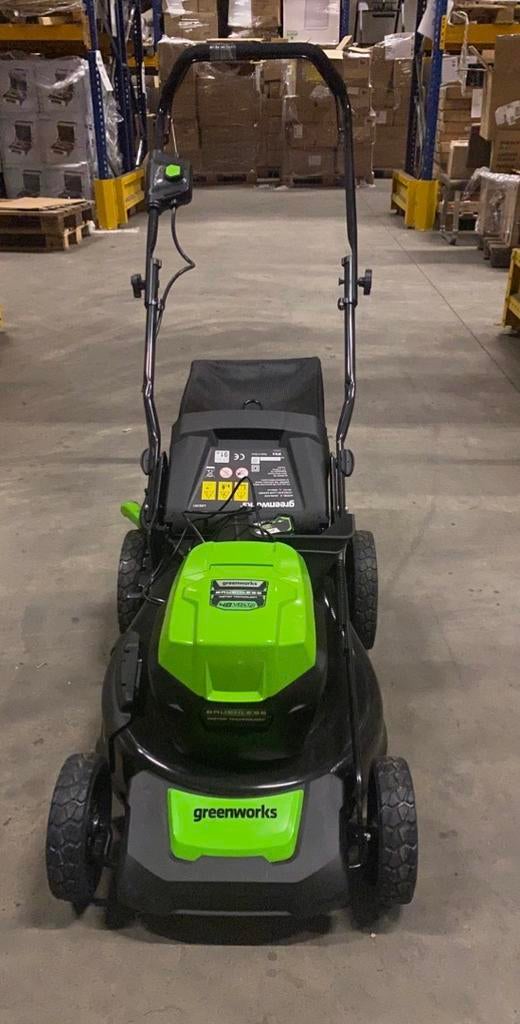 Greenworks 48V Accu grasmaaier - nieuw - zonder doos, Ophalen, Cirkelmaaier, -, Nieuw