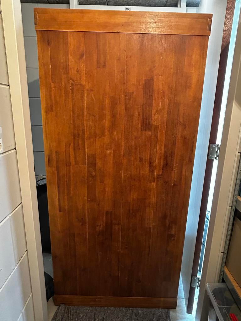 Houten eettafel 90x190x77 cm, Huis en Inrichting, Tafels | Eettafels, Ophalen, Gebruikt, 50 tot 100 cm, 150 tot 200 cm