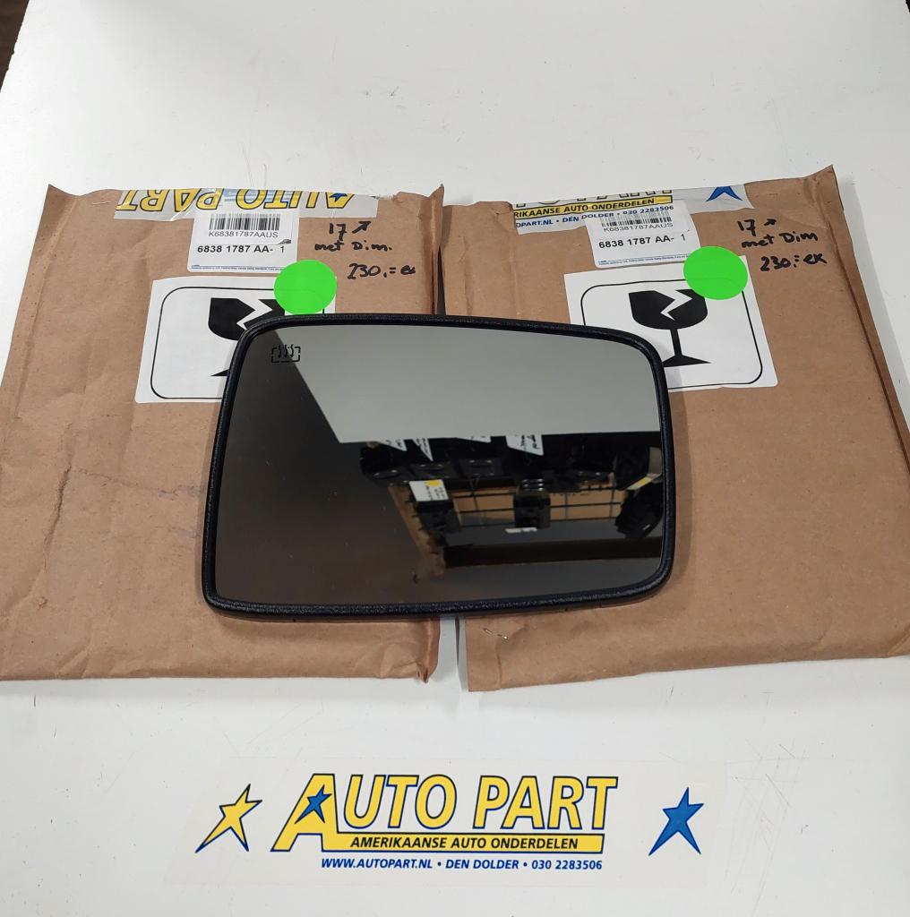 Dodge Ram pickup spiegelglas 2017-2018, Auto-onderdelen, Spiegels, Service@fcagroup.nl, Amerikaanse onderdelen, Nieuw, Postbus 203, 1170 AE Badhoevedorp