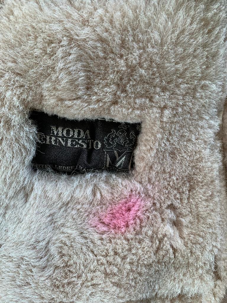 Afghaanse damesjas Ernesto, echt leer (suède), handgemaakt, Kleding | Dames, Jassen | Winter, Ophalen, Gedragen, Maat 42/44 (L)