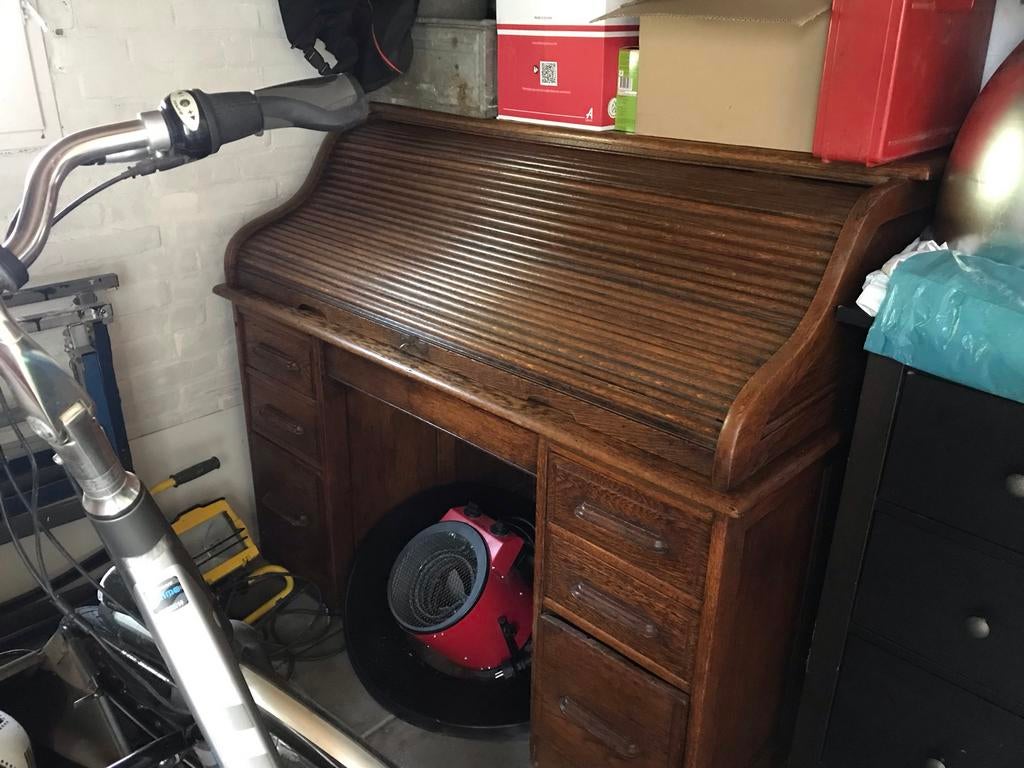 Prachtig antiek eiken rolbureau - In goede staat!, Ophalen