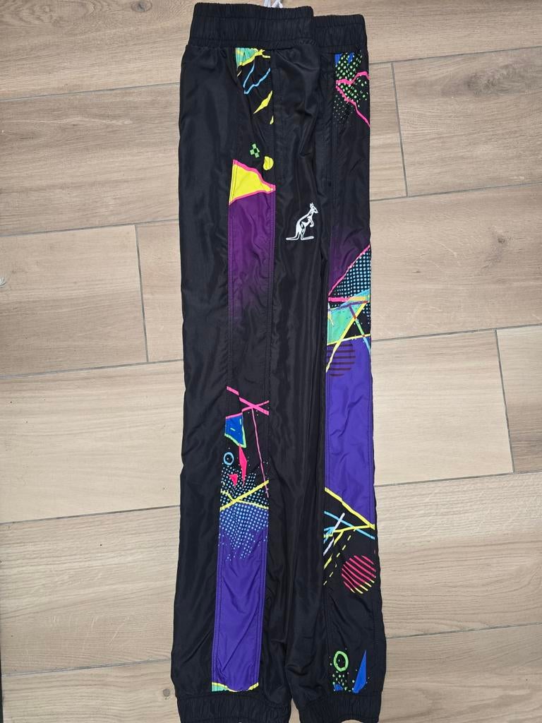 Vintage Australian Hard Court Gabber Broek Maat 44 (XS), Kleding | Heren, Broeken en Pantalons, Gedragen, Zwart, Ophalen of Verzenden